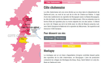Carta dei vini della Borgogna